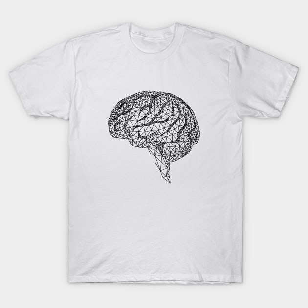 Geometric human brain T-Shirt by beakraus